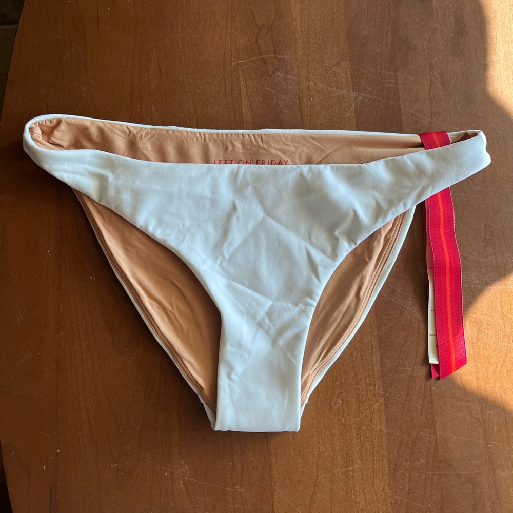 Left on Friday NWOT  Wear To Bikini Bottom in coconut (sold out online!) size M